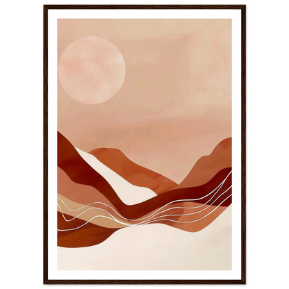 Amber Horizons Moonlit Simplicity - Poster - Arthena