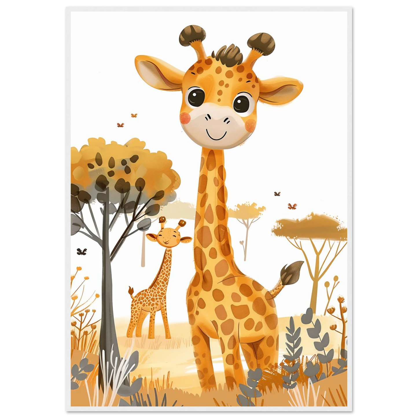 Friendly Giraffe - Poster - Arthena