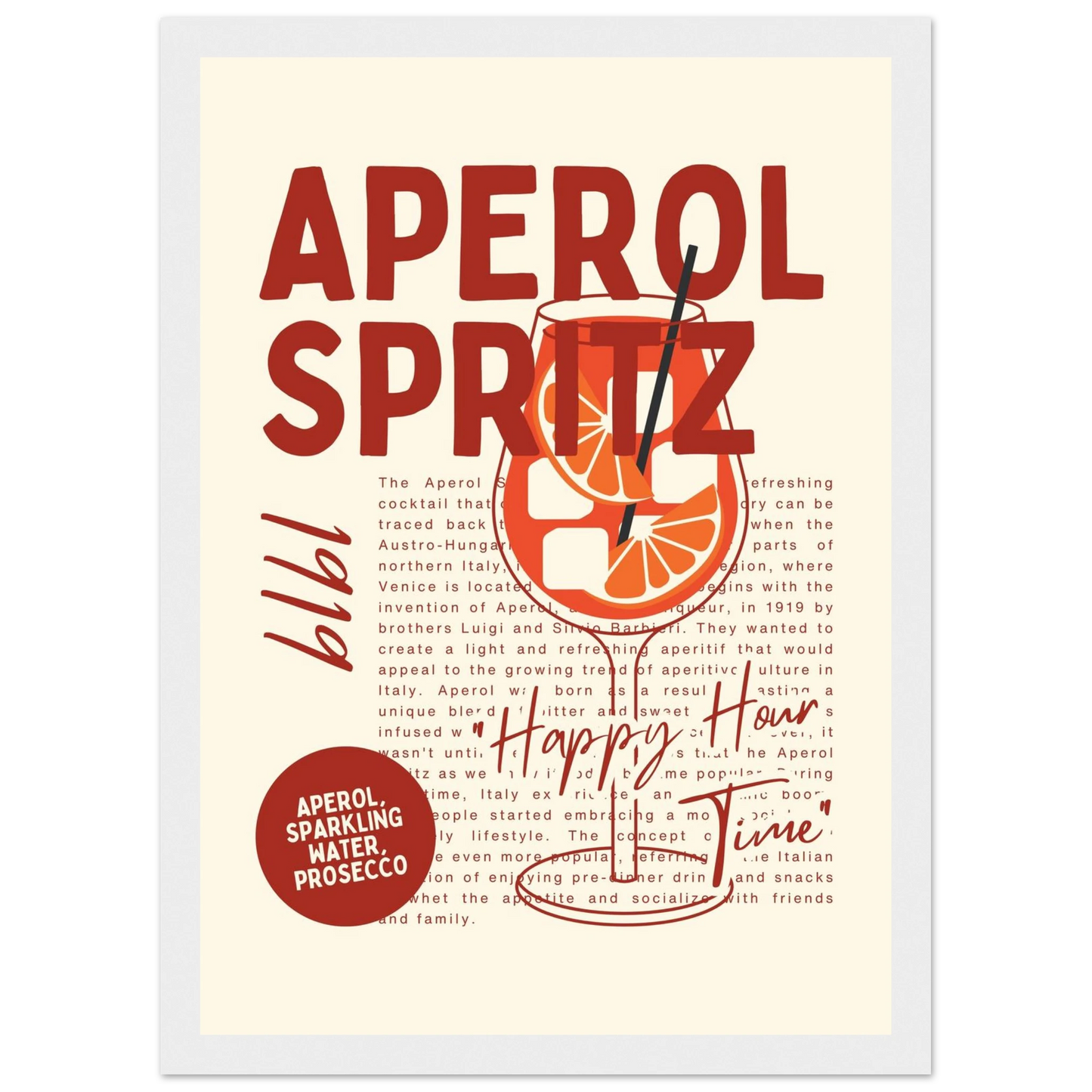 Aperol Spritz 1919 - Poster - Arthena