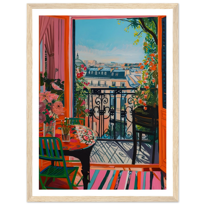 Parisian Balcony Bliss - Poster - Arthena