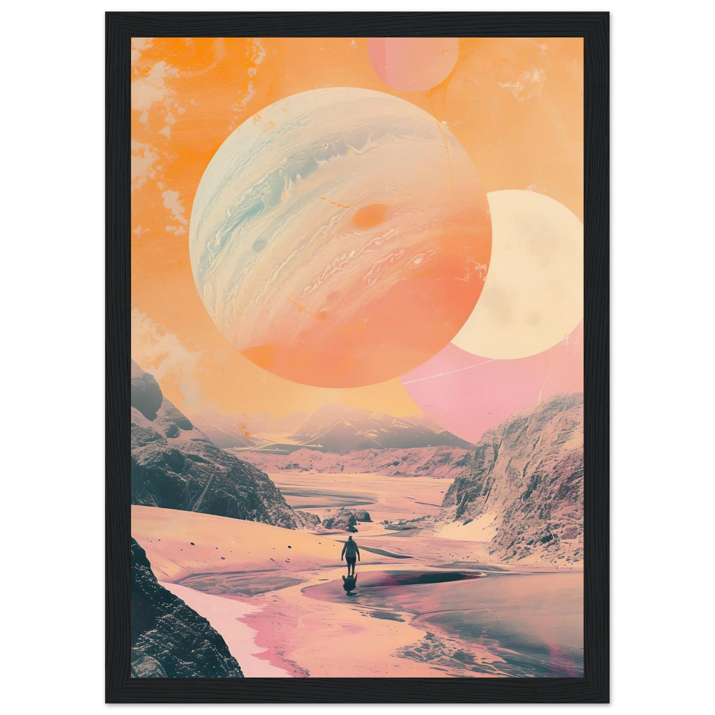 Lost Wanderer Beneath Alien Suns - Poster - Arthena