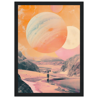 Lost Wanderer Beneath Alien Suns - Poster - Arthena