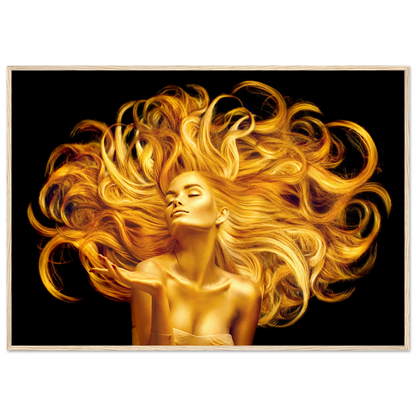 Golden Flow - Poster - Arthena