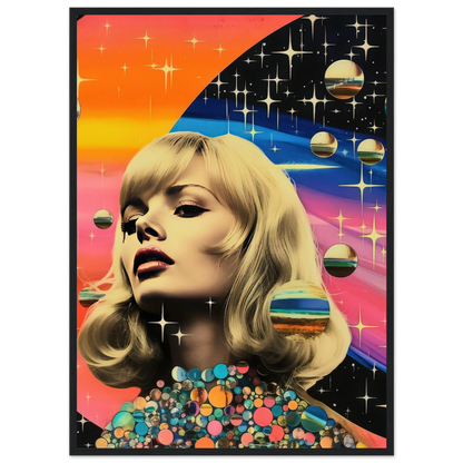 Retro Galaxy Queen - Poster - Arthena