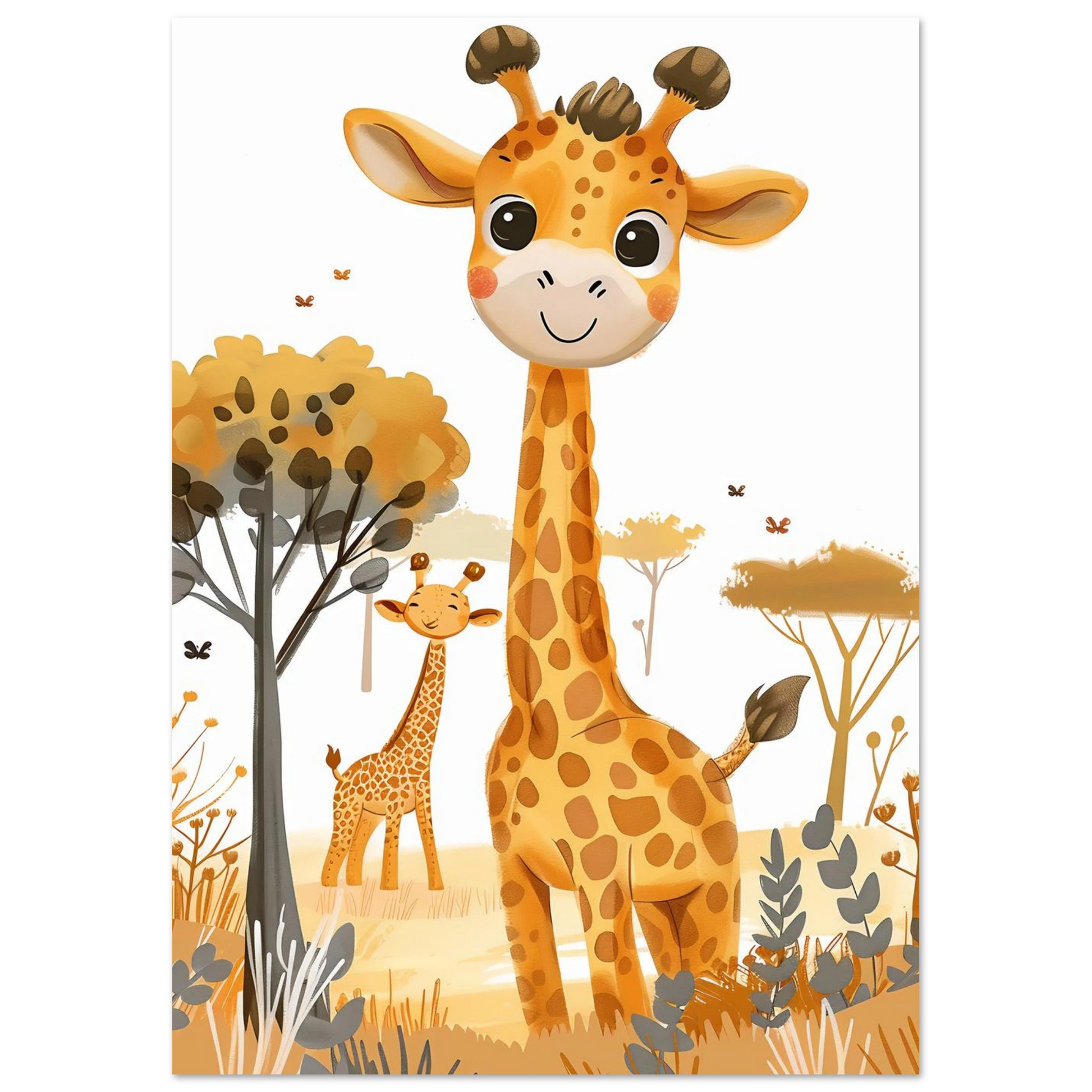 Friendly Giraffe - Poster - Arthena