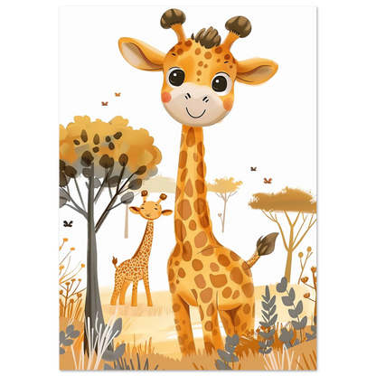 Friendly Giraffe - Poster - Arthena