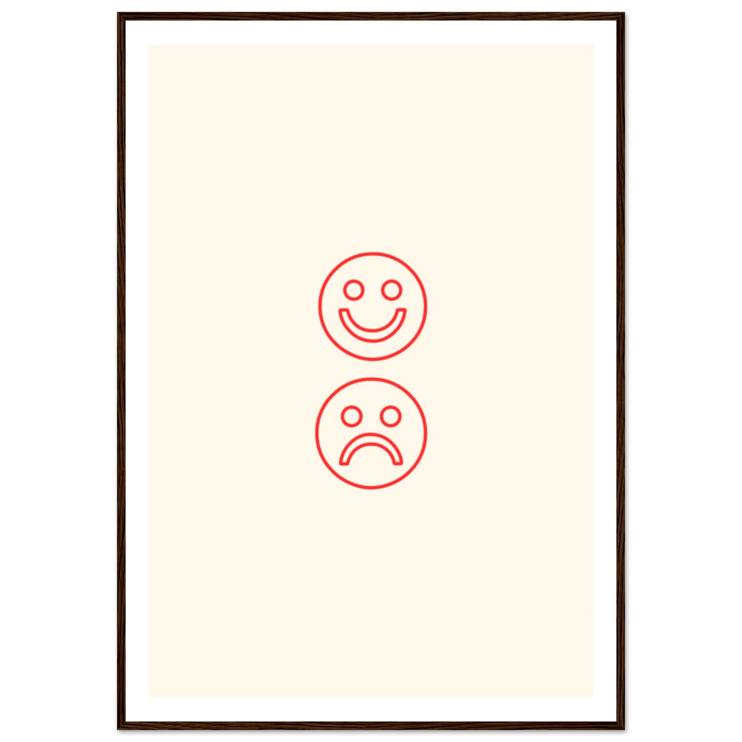Happy face, sad face - Poster - Arthena