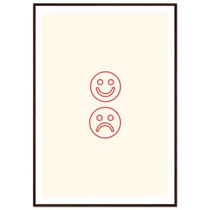 Happy face, sad face - Poster - Arthena