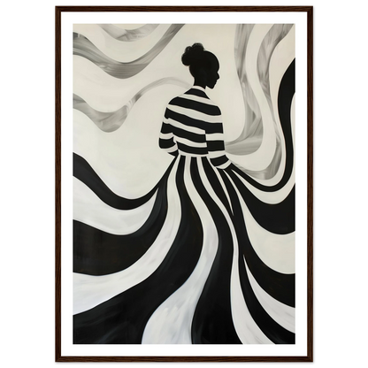 The Striped Silhouette - Poster - Arthena