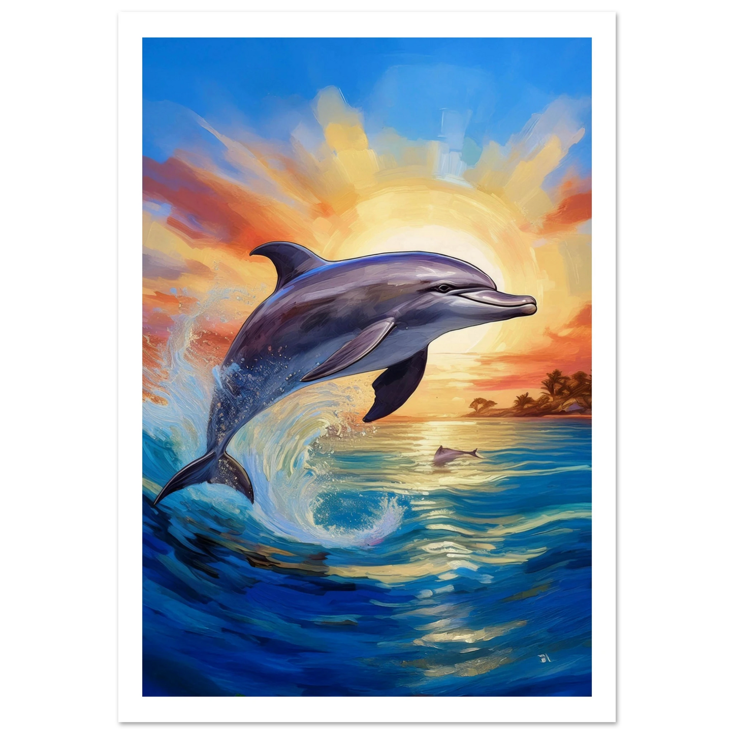 Happy Dolphine - Poster - Arthena