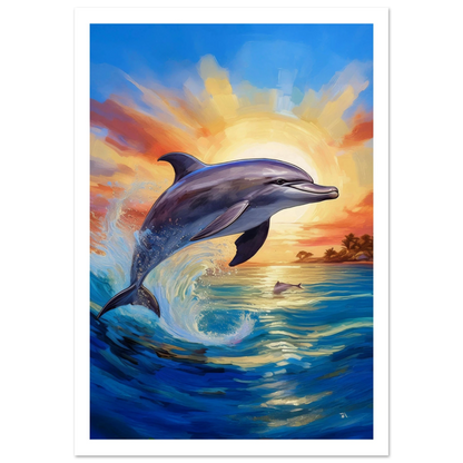 Happy Dolphine - Poster - Arthena