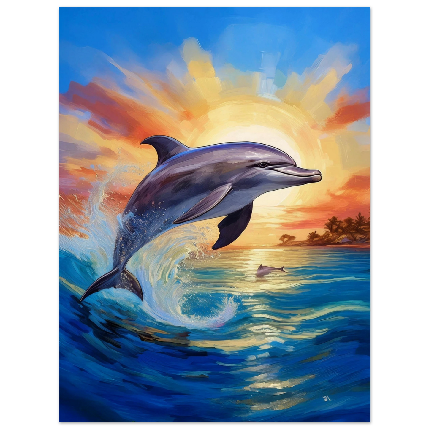 Happy Dolphine - Poster - Arthena