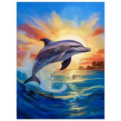 Happy Dolphine - Poster - Arthena