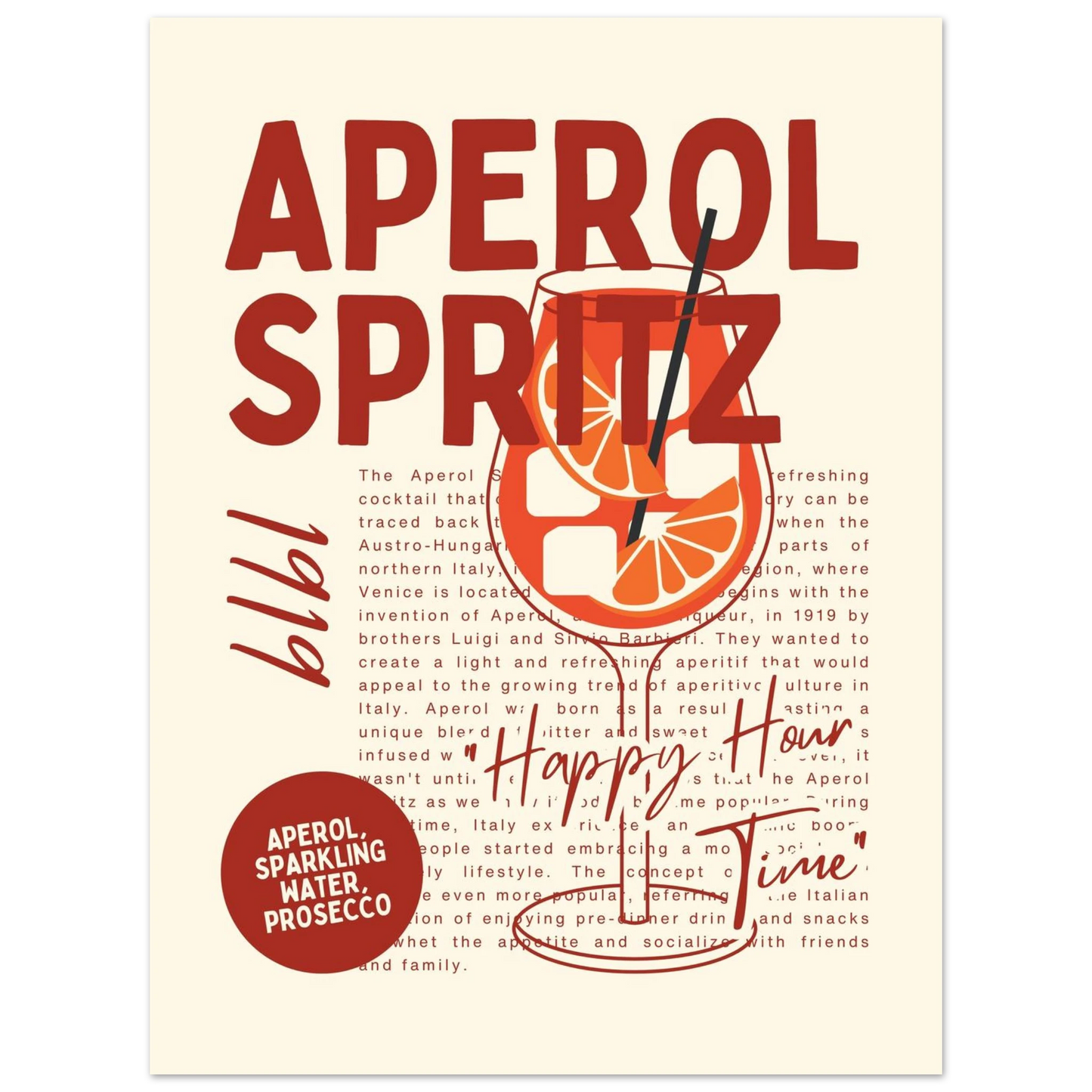Aperol Spritz 1919 - Poster - Arthena
