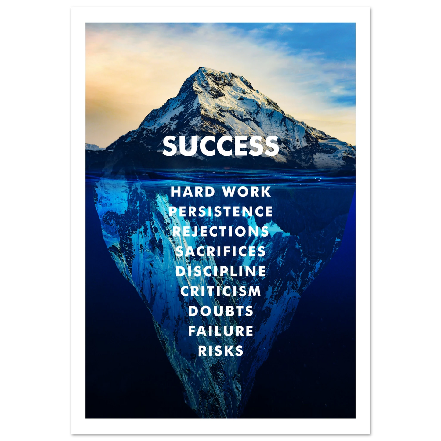 The Iceberg of Success - Poster - Arthena