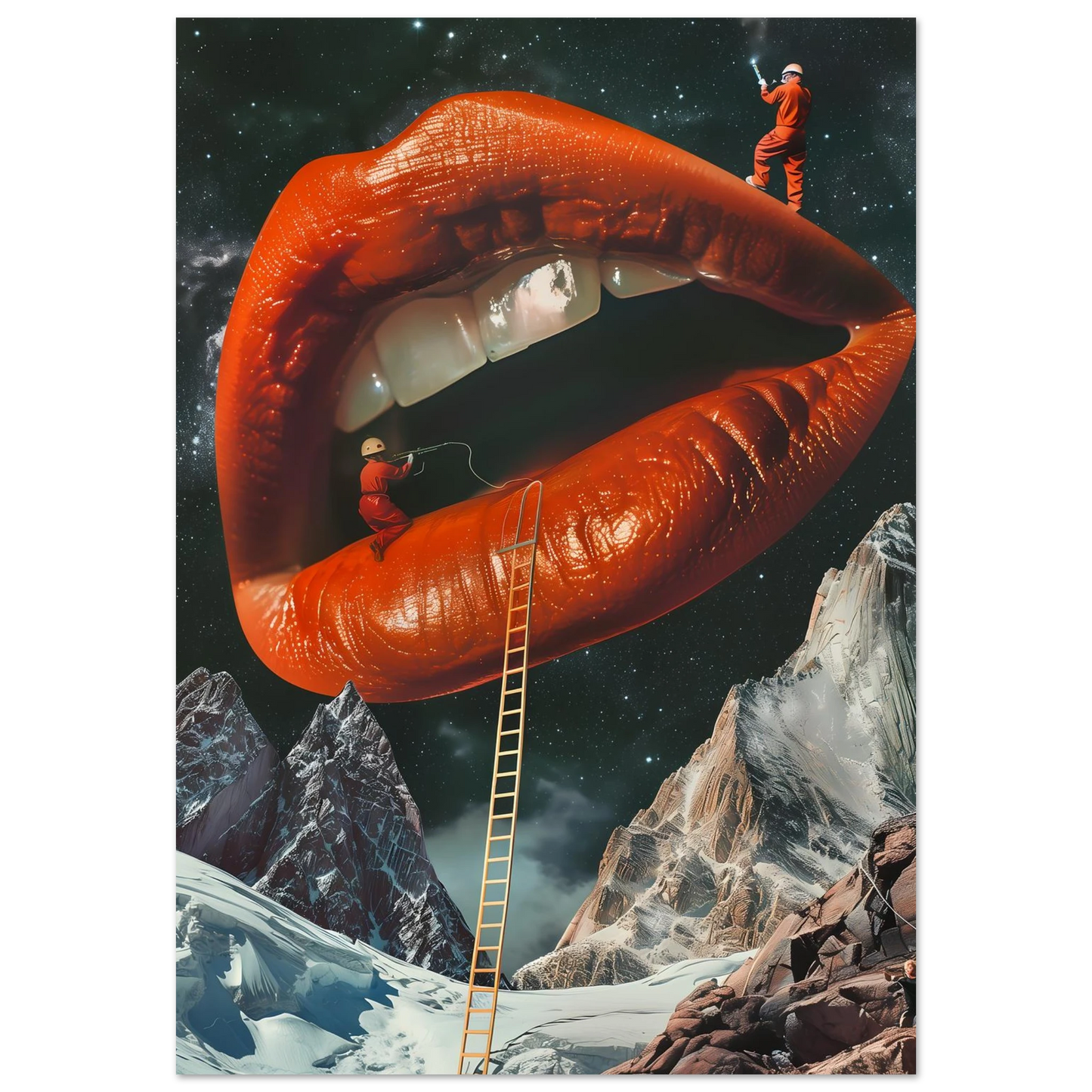 Lip Construction - Poster - Arthena