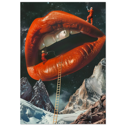 Lip Construction - Poster - Arthena