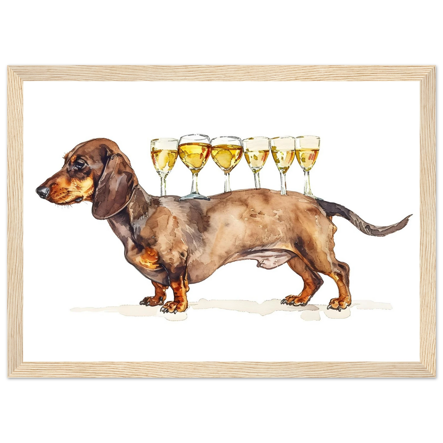 Wiener Dog Butler - Poster - Arthena