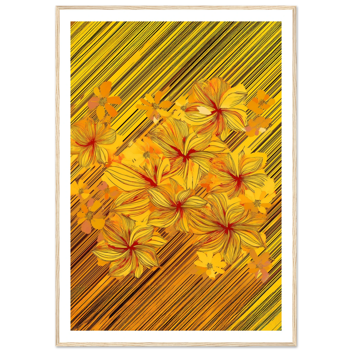 Golden Blossoms - Poster - Arthena
