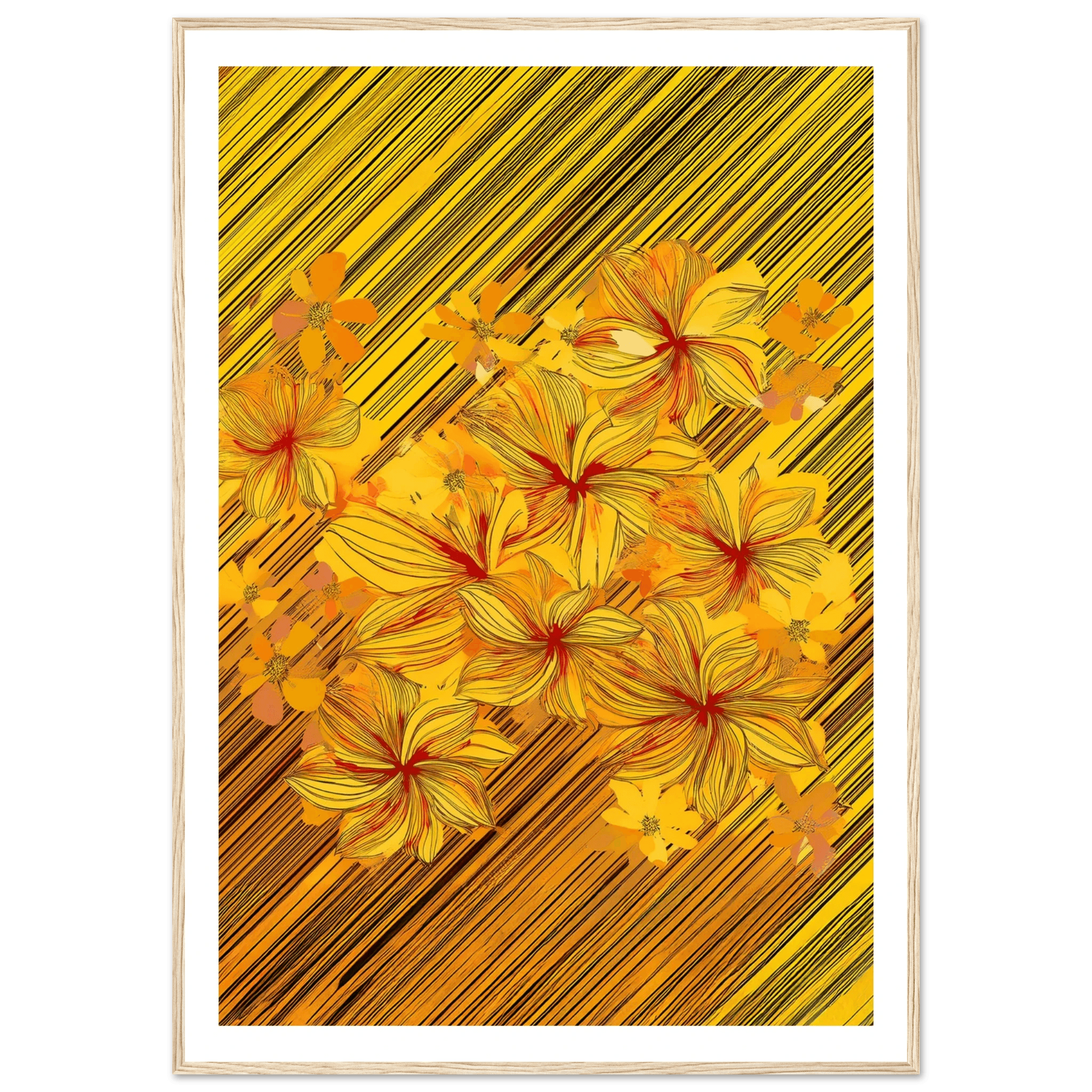 Golden Blossoms - Poster - Arthena