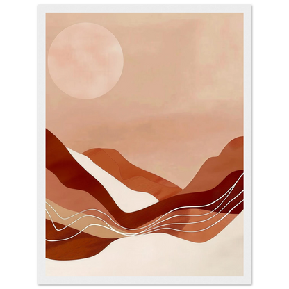 Amber Horizons Moonlit Simplicity - Poster - Arthena