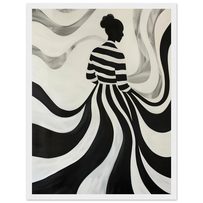 The Striped Silhouette - Poster - Arthena