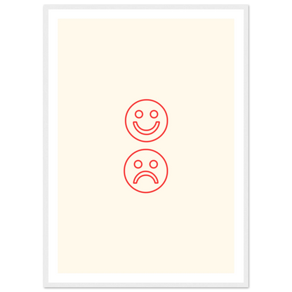 Happy face, sad face - Poster - Arthena
