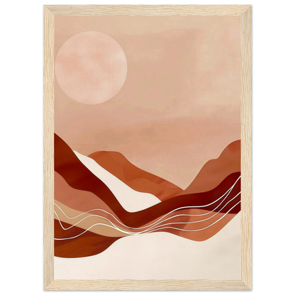 Amber Horizons Moonlit Simplicity - Poster - Arthena