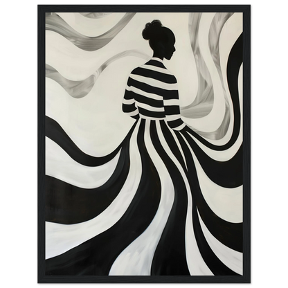 The Striped Silhouette - Poster - Arthena