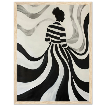 The Striped Silhouette - Poster - Arthena