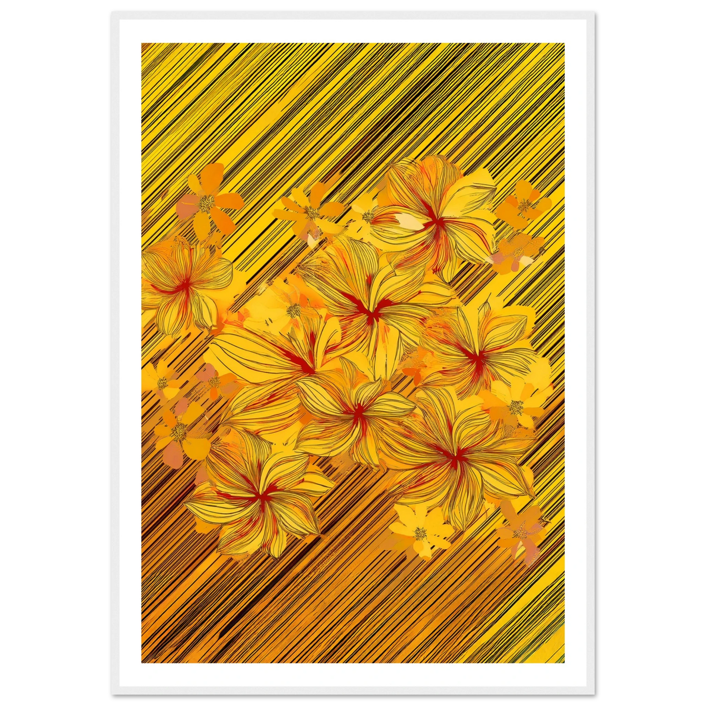 Golden Blossoms - Poster - Arthena