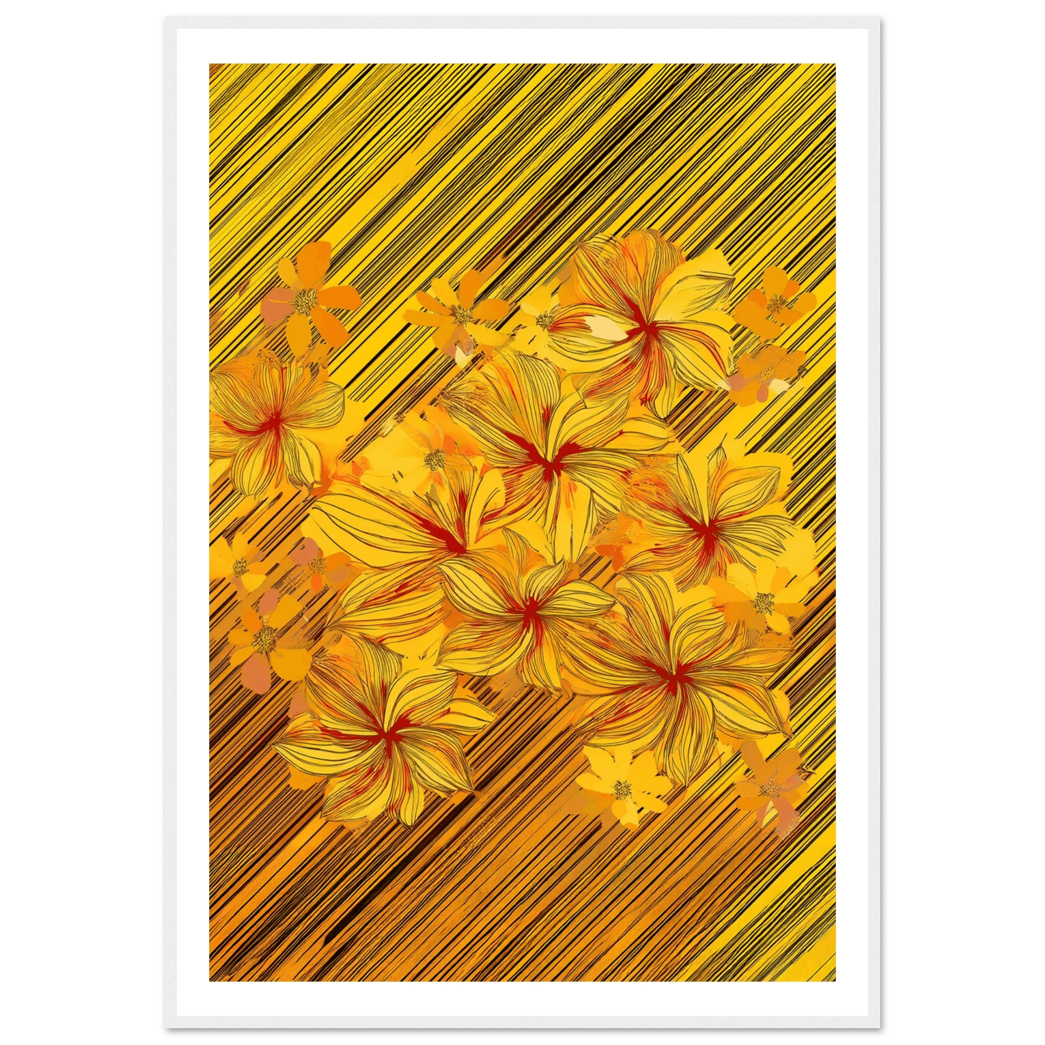 Golden Blossoms - Poster - Arthena