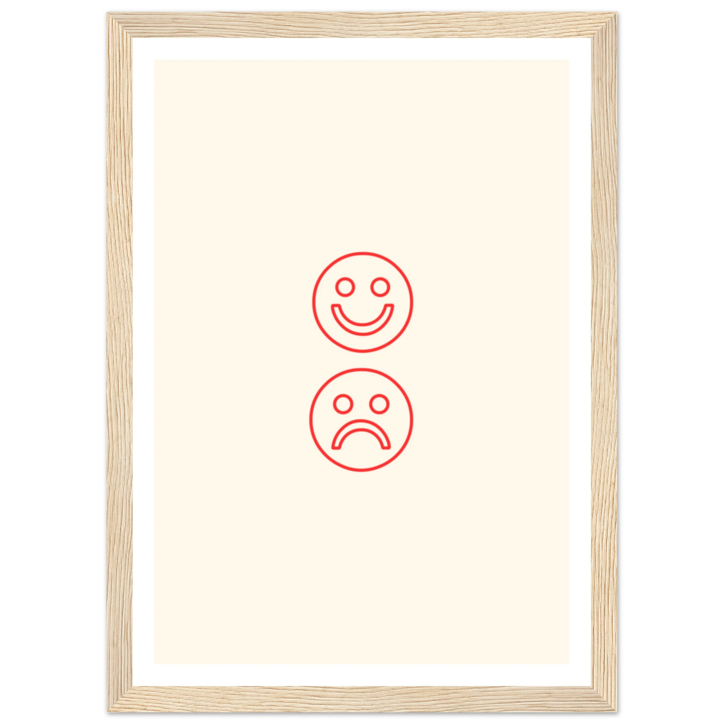 Happy face, sad face - Poster - Arthena