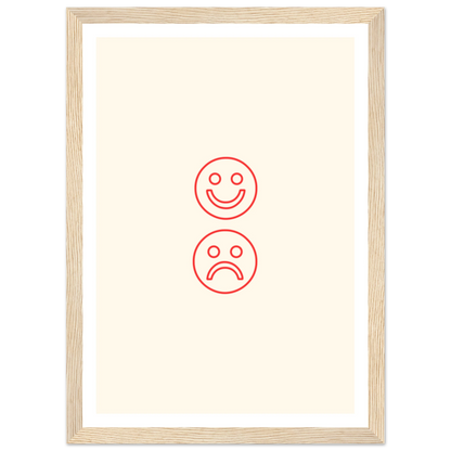 Happy face, sad face - Poster - Arthena
