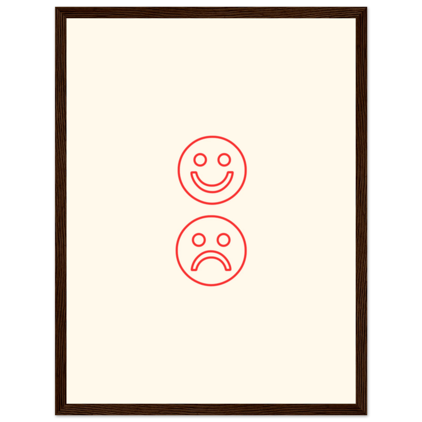 Happy face, sad face - Poster - Arthena