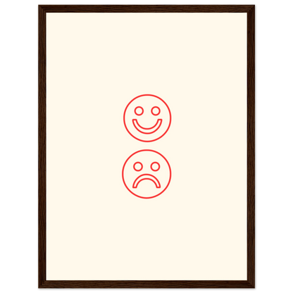 Happy face, sad face - Poster - Arthena