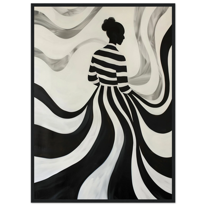 The Striped Silhouette - Poster - Arthena