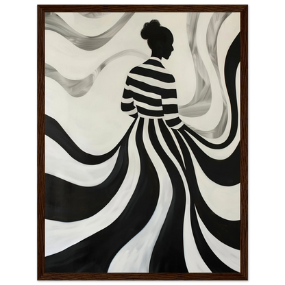 The Striped Silhouette - Poster - Arthena