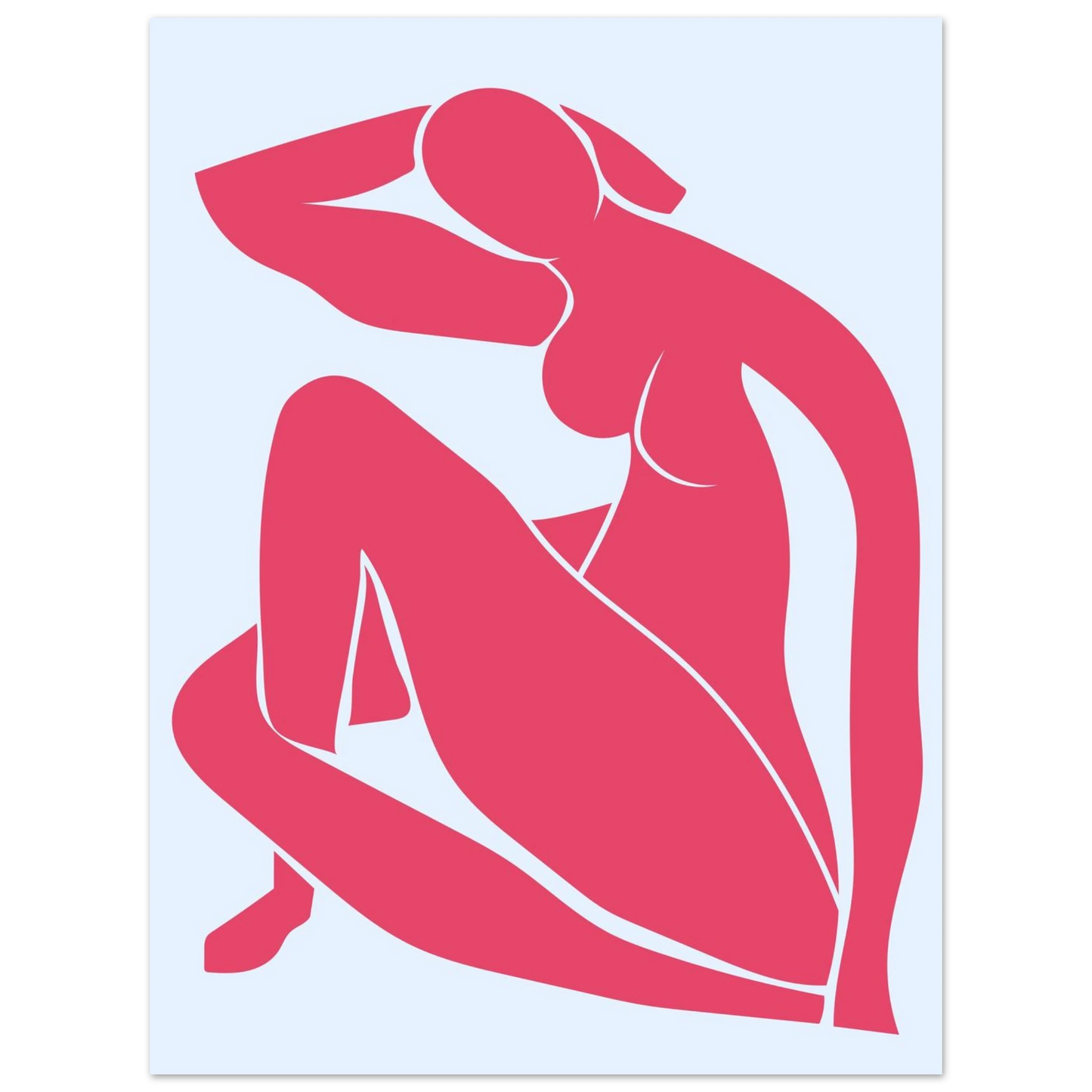 Body Positivity in Red - Poster - Arthena