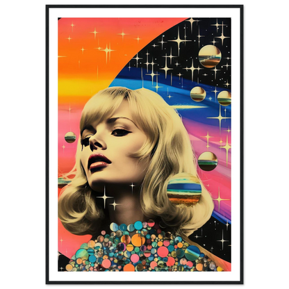 Retro Galaxy Queen - Poster - Arthena