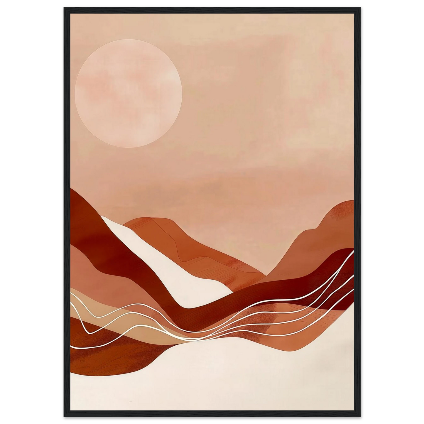 Amber Horizons Moonlit Simplicity - Poster - Arthena
