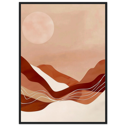 Amber Horizons Moonlit Simplicity - Poster - Arthena