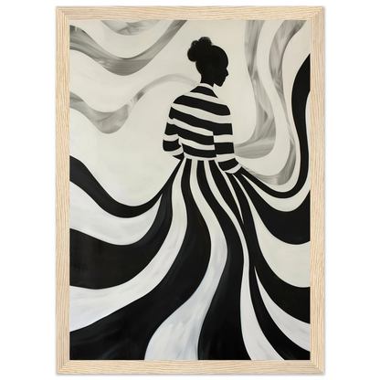 The Striped Silhouette - Poster - Arthena
