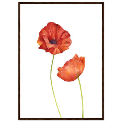 Watercolor Red Poppies - Poster - Arthena