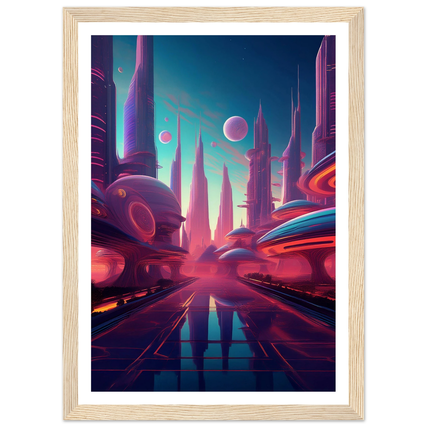 Neon Horizons - Poster - Arthena