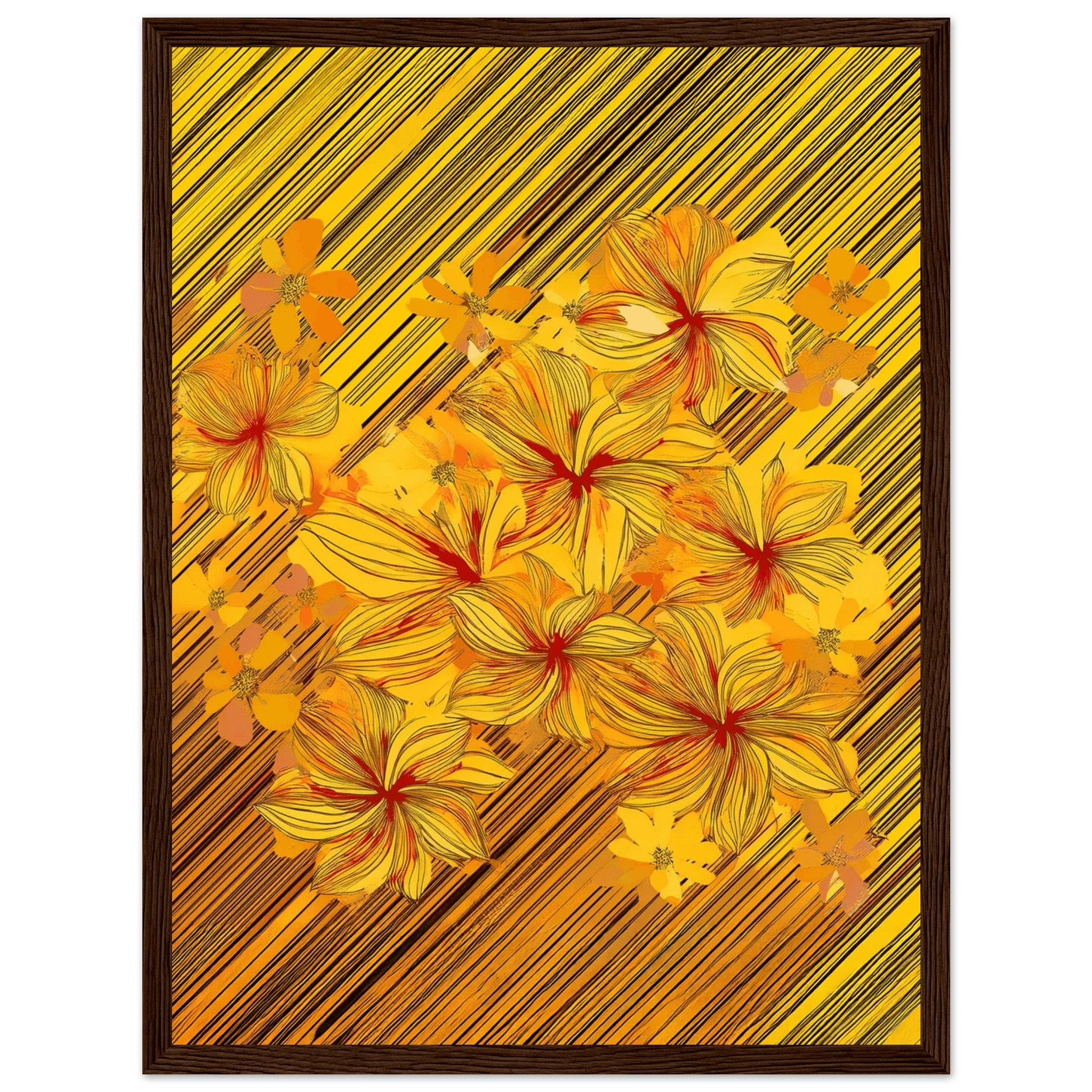 Golden Blossoms - Poster - Arthena