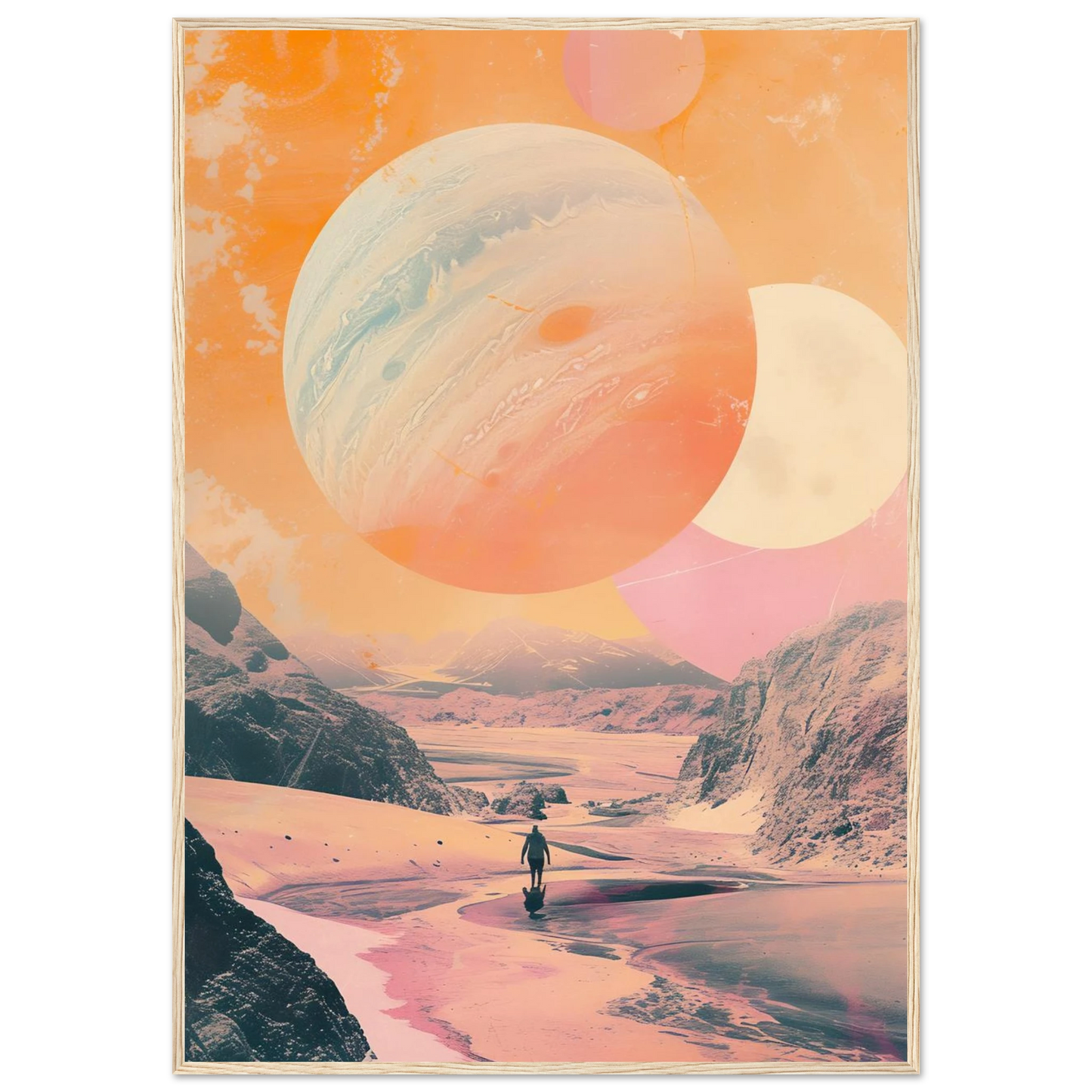 Lost Wanderer Beneath Alien Suns - Poster - Arthena