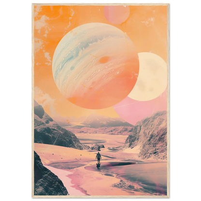 Lost Wanderer Beneath Alien Suns - Poster - Arthena