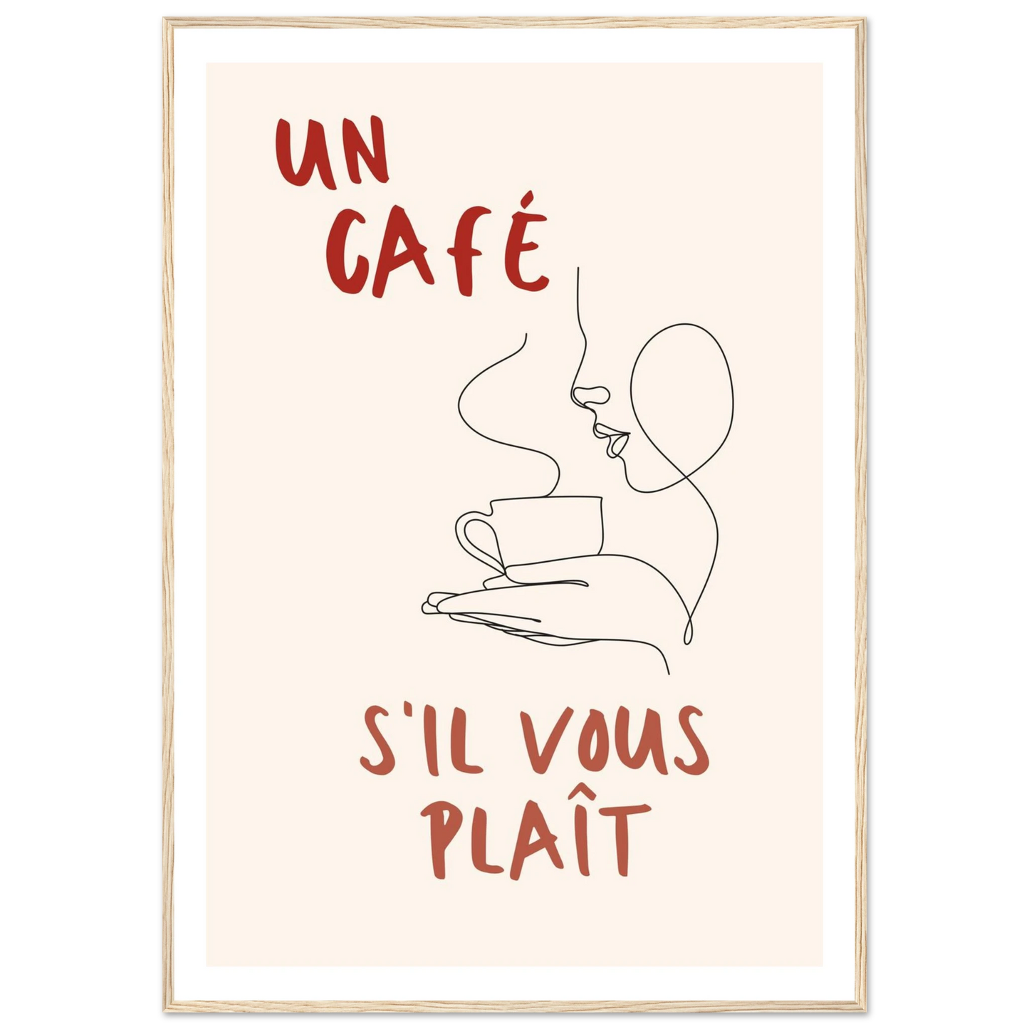 Un Café S'il Vous Plait - Poster - Arthena