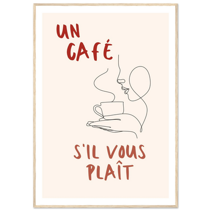 Un Café S'il Vous Plait - Poster - Arthena